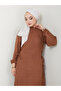 Women's Ruched Detail Drawstring Hijab Dress - 7