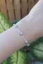 Vip Series Brass Zircon Stone Silver Color Halley Model Bracelet - 2