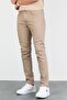 Men's Jeff Beige Grinded Slim Fit Lycra Jean Jeans