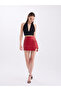 Leather Shorts Skirt - 4