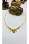 Handmade Ethnic Authentic Hippie Glass Flower Beads Sand Beads Dragonfly Figured Necklace
