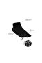 Anti-Fungal Toe Booties Men's Black Silver Socks - 5