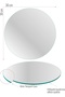 Glass Cutting Board and Presentation Tray Mackenzie Blue White 30X30 cm - 8