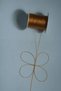 0.6 mm 100 Meters Polyester Cord Dark Gold Yellow Color Polyester Rosary Cord - 8