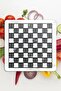 Glass Cutting Board and Presentation Tray Mackenzie Black White 30X30 cm - 4