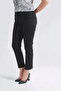 30212 Black Tight-Leg Ankle-Length Cotton Pants - 3