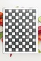 Glass Cutting Board and Presentation Tray and Presentation Plate Mackenzie Black and White 30X40 cm - 4