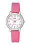 Women's Pink Silicone Band Wristwatch