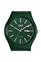 Unisex Wristwatch with Green Waterproof Silicone Band and Double Calendar - 6