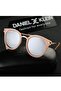 Women's Light Pink Gray Mirrored Round Oval Polarized Glass Sunglasses