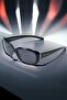 Black Oval Polarized Glass Women's Sunglasses - 4