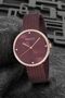 Women's Plum Straw Strap Wristwatch