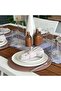 Placemat, New Season, Beige Soft Stripes Pattern, 6 Placemats, 6 Napkins, 6 Napkin Rings and Table Runner Cover - 2