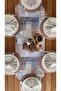 Placemat, New Season, Beige Soft Stripes Pattern, 6 Placemats, 6 Napkins, 6 Napkin Rings and Table Runner Cover - 4