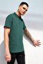 Emerald Green Sports Polo Collar Buttoned Cotton Casual Short Sleeve Regular Fit T-shirt - 2