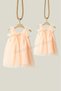 Salmon Strapless Plain Tulle Girls' Dress-Tulle - 7