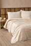 100% Cotton Double Natural Pique Set - 210X220 cm - 2 Pieces 50X70 cm Pillowcases