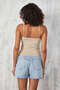 Indigo Beige 2-Piece Thin Thread Strap Cotton Basic Undershirt 27274 - 8