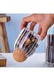 4-Piece Ball Cork Lid Glass Jar and Spice Jar Set - 5
