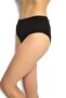 Ji̇ber 3-Pack Women's Black Modal High Waist Bikini-Slip-Panties / 624