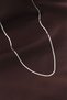 Steel Silver Color 60 cm Thin Italian Chain Necklace