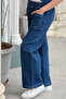 Girl's Full Lycra Washable Wide Leg Jeans - 2