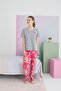 Multicolor Cotton Knitted Pajamas Set - 2