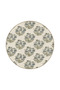 Green Framed Cream Pastel Painted Floral Decorative Washable Carpet Miravip9001 - 4