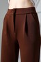 Women's High Waist Pleated Buttoned Stretch Fabric Flexible Comfortable Fit Palazzo Pants - 6