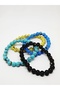Set of 4 Mixed Glass Bead Bracelets - 2
