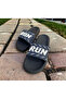 Run Detailed Non-Slip Plastic Pool, Sea, Bathroom, Balcony, Terrace, Home and Street Slippers - 4