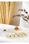 Double Santa 33 cm Presentation Plate - Kayık Plate - Sauce Bowl