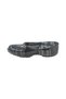 Women's Gray Colored Plaid Patterned Floral Rubber Shoes - 6