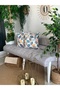 Cushion Cover, Set of 2, Soft Leaf Pattern, New Season, Special Stitching - 3