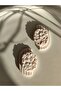 Custom Designed Handmade Polymer Clay White Earrings for Women - 6