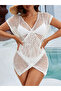 Openwork Double Breasted Knitwear Pareo - Women - 3
