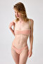 X Melodi Powder-Cream Textured Bikini Top Bandeau Ball - 5