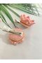 Princess Pink Crown Model Bead Detailed 2-Piece Clip Buckle - 3
