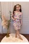 Madonna Collar Girls' Skirt Set