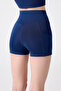 Navy Blue Biker Shorts Short Sports Leggings Envelope Biker - 2