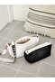 Women's White Silicone Fabric Strap Shoulder Bag Bag with Inner Clutch Detail - 3