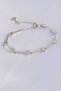 Vip Series Brass Zircon Stone Silver Color Halley Model Bracelet