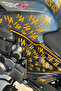 Night Glowing Reflective Yellow Hahaha Sticker 15x30 CM for Motorcycle-Car-Helmet - 3
