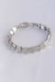 Vip Series Brass Zircon Stone Silver Color Geometric Bracelet