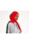 Combed Cotton Shawl Red - 2