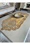 Mustard Yellow Suede Fabric Thin Cut Runner Coffee Table Length 40x100cm - 2