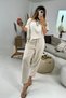 Beige Colored Natural Linen Set - 8