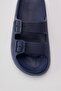 Lily Navy Blue Double Band Eva Platform Daily Summer Beach Slippers - 3