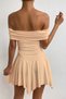 Madonna Neck Stretchy Scuba Fabric Dress - 2