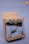 Baby Girl and Boy 100% Knitwear Booties 0-6 Months Newborn Boxed Gift Gray 11491 - 2